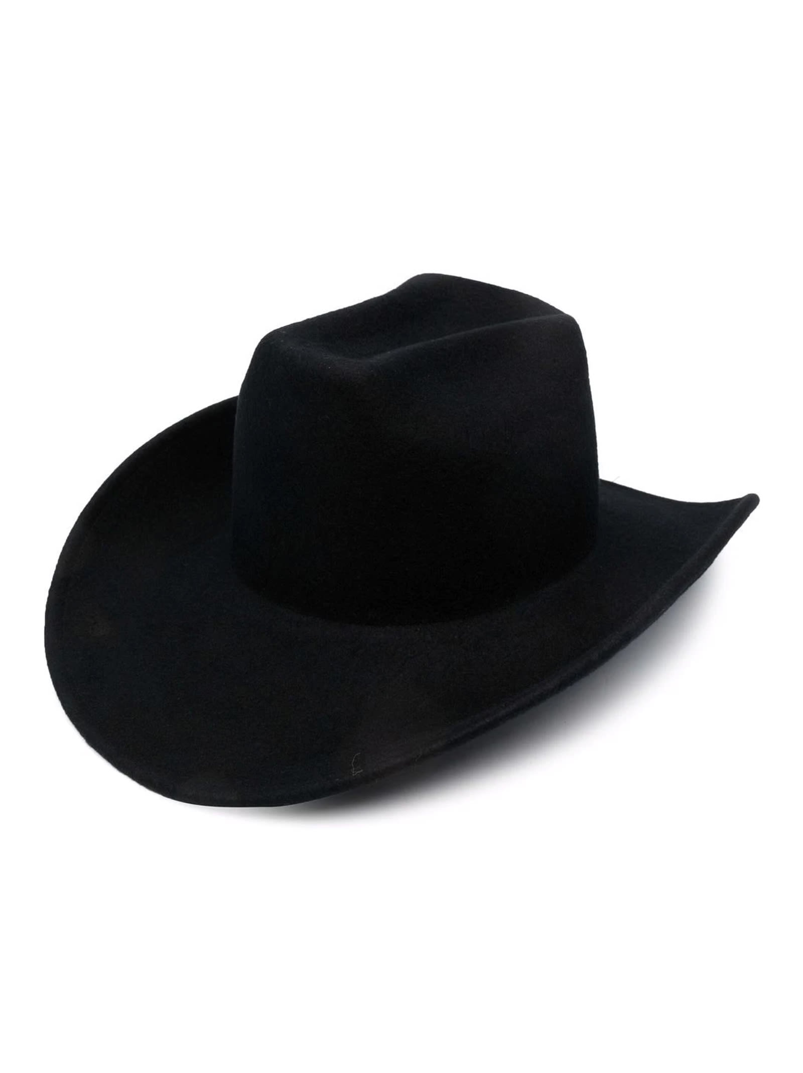 The Attico Black Cowboy Hat