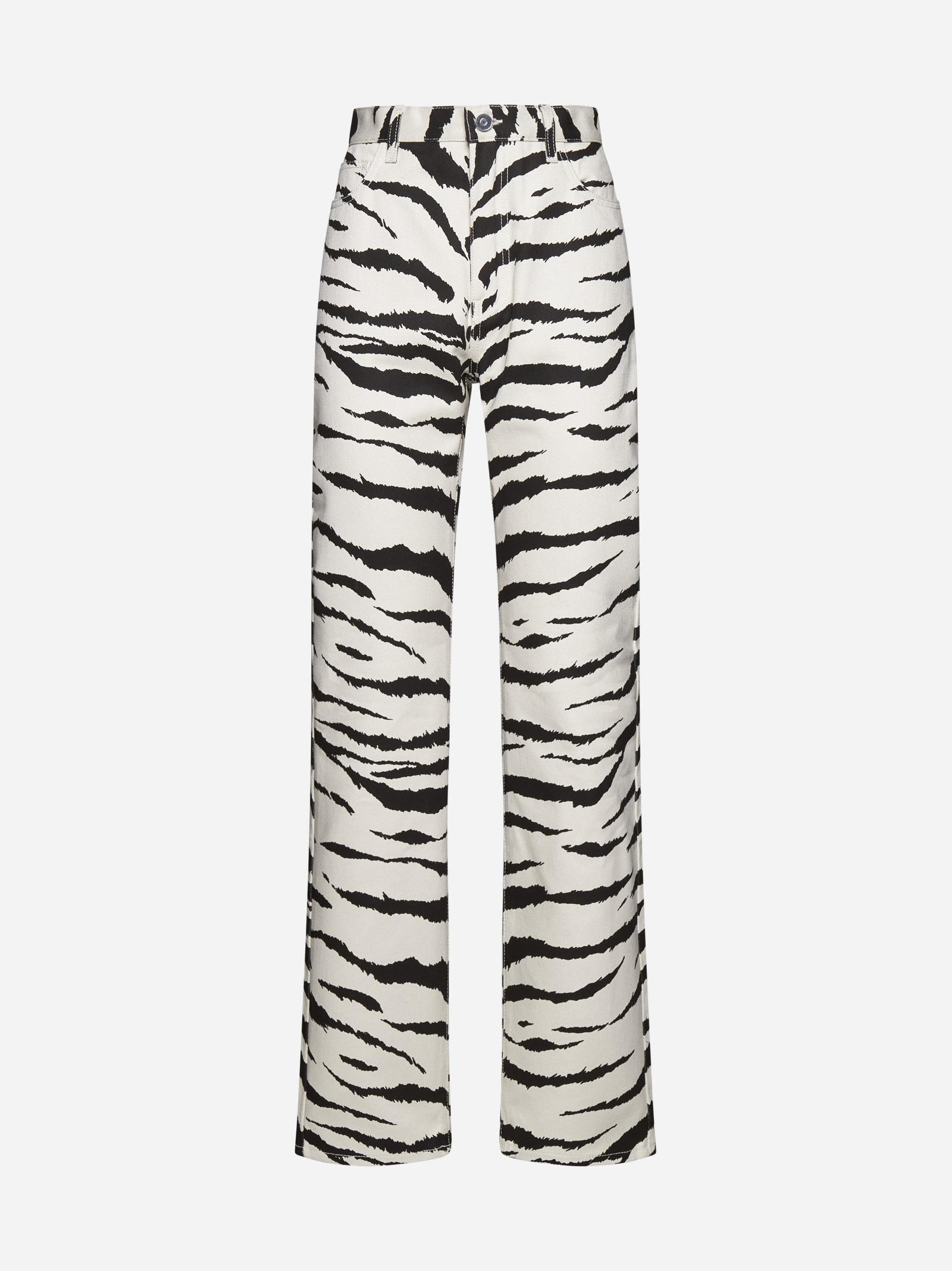 Zebra Print Jeans