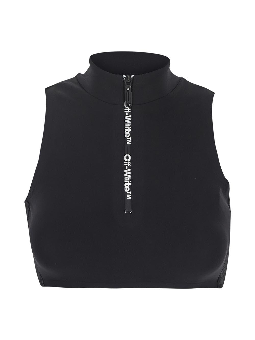 Shop Off-white Scuba Top In Black