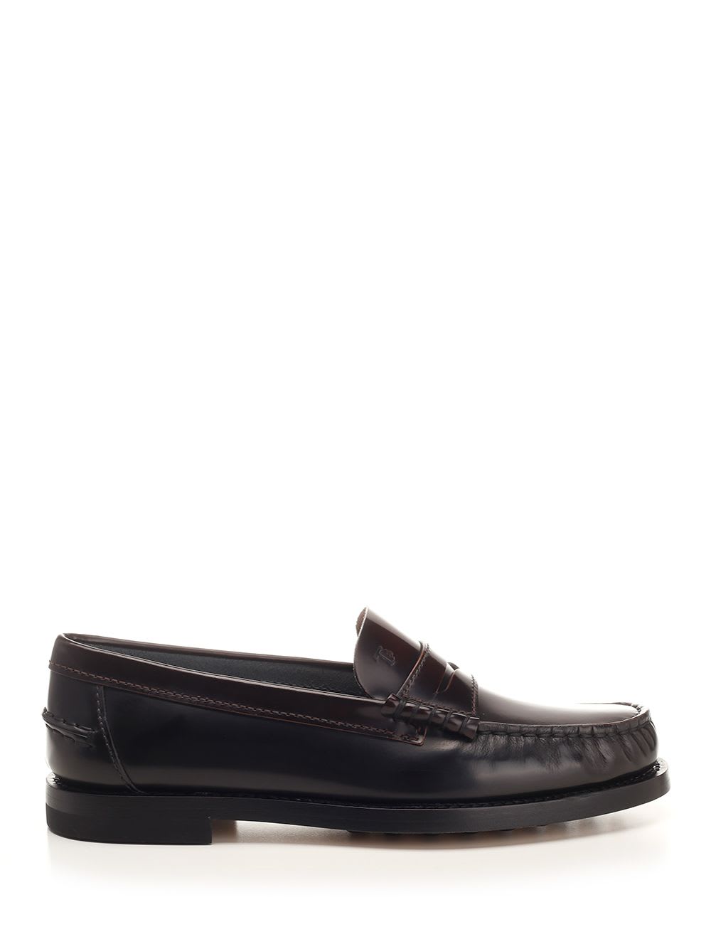 Shop Tod's Classic Loafer In Brown