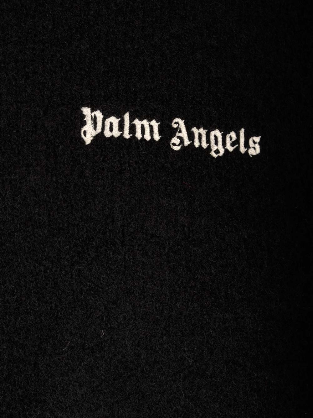 Shop Palm Angels Wool Sweater In Nero/bianco