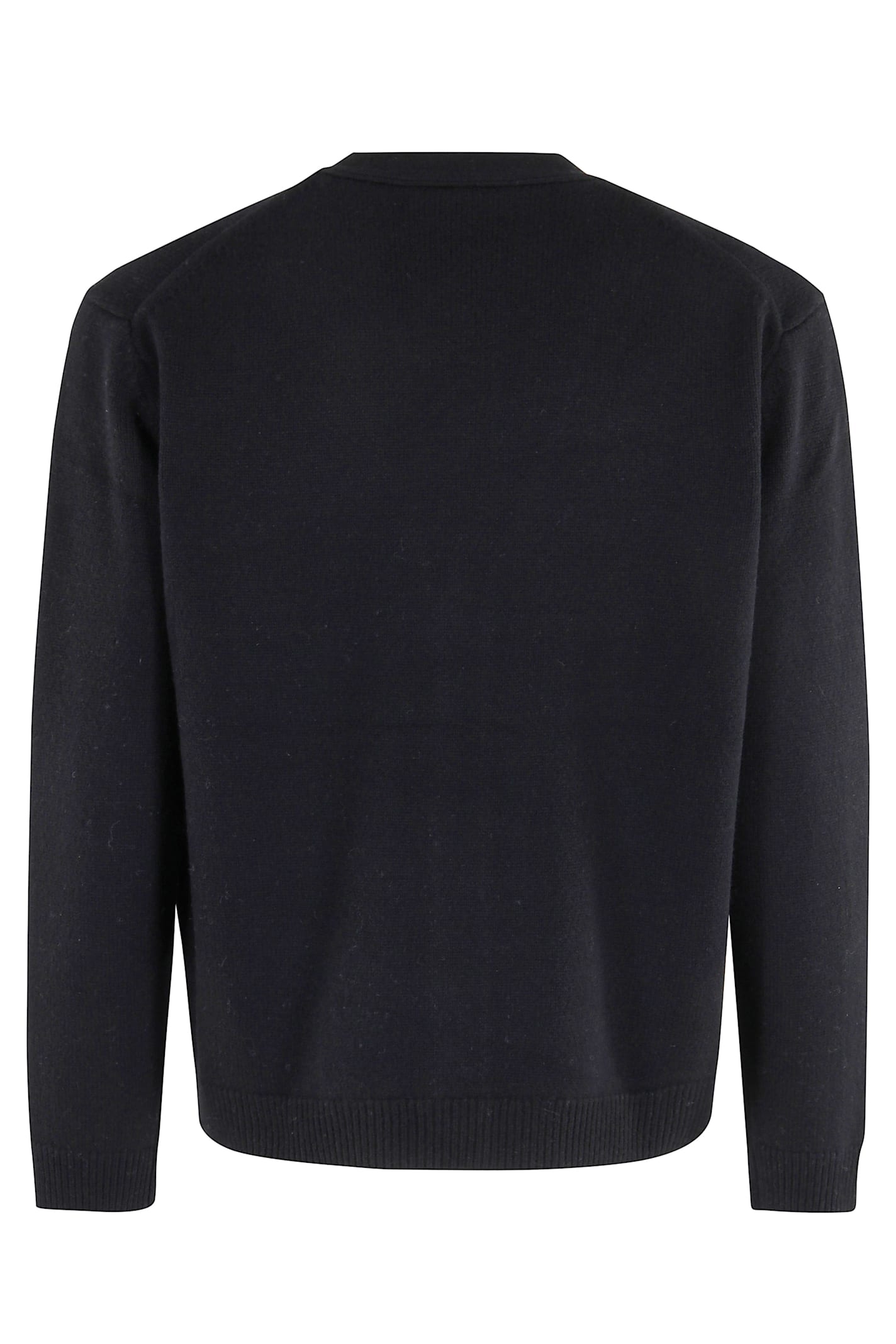 Maison Kitsuné Black Fox Head Cardigan With Buttons Closure In Black