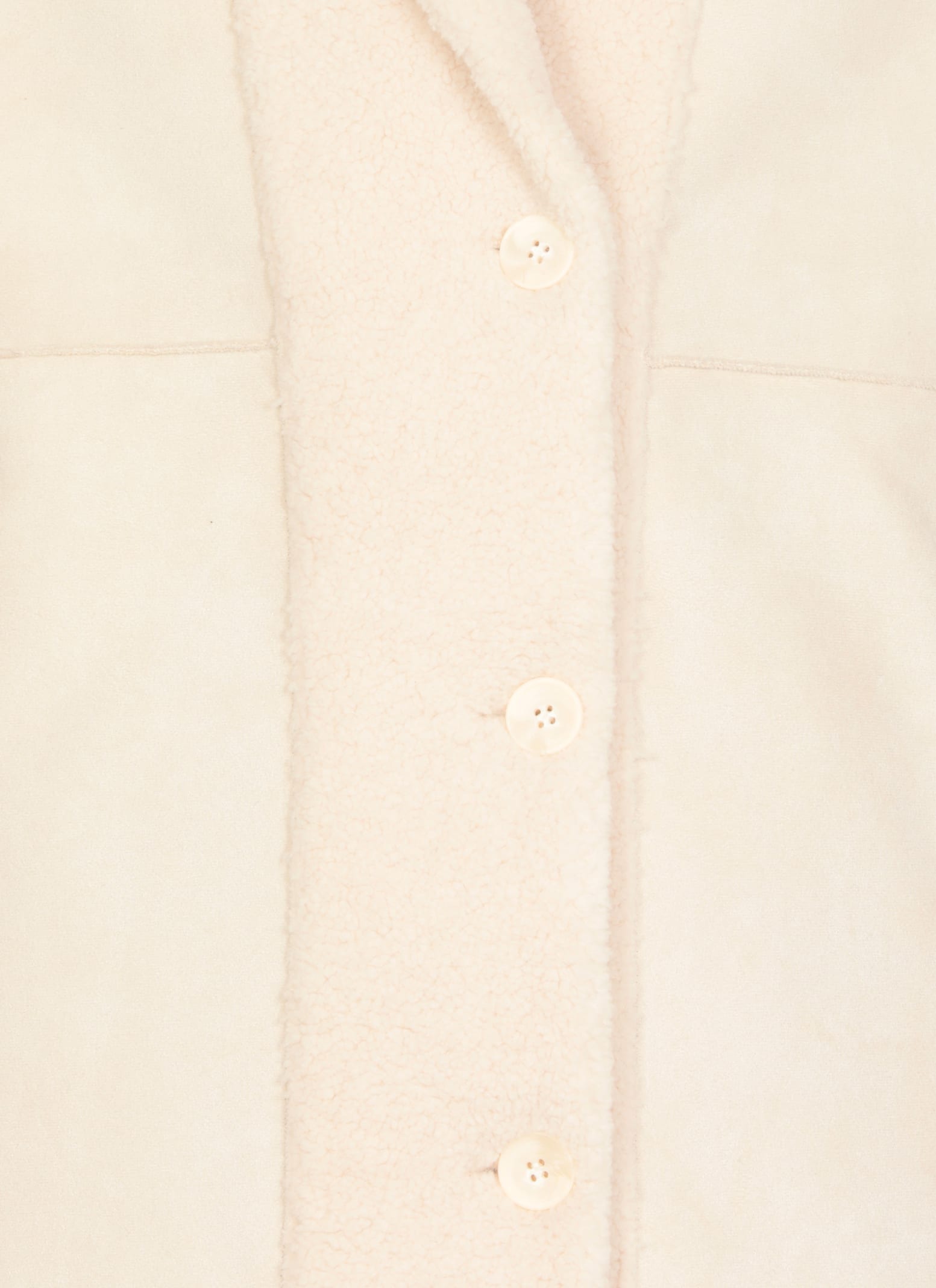 Shop Valentini 1972 Eco Montone Coat In Ivory