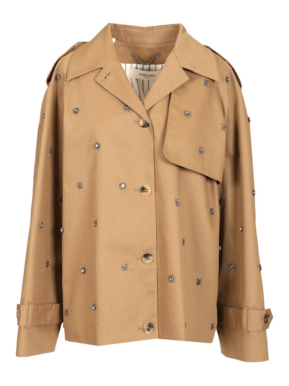 Golden Goose Belted Cuffs Embellished Epaulettes Jacket