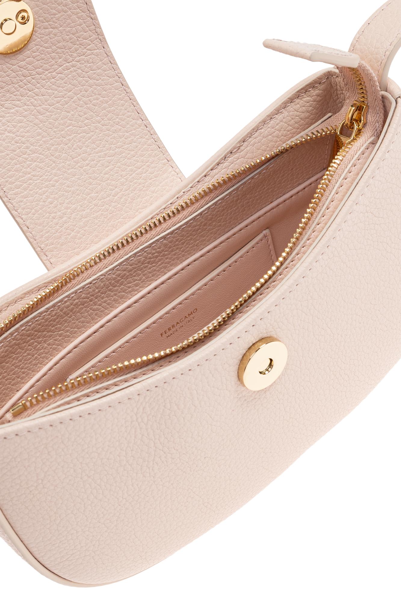 Ferragamo Mini Gabby Shoulder Bag In Pink