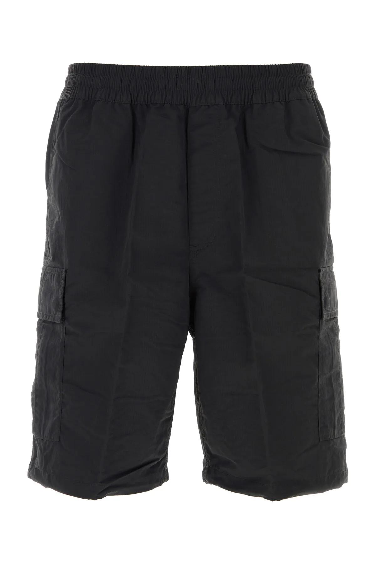 Shop Carhartt Black Nylon Evers Cargo Shorts