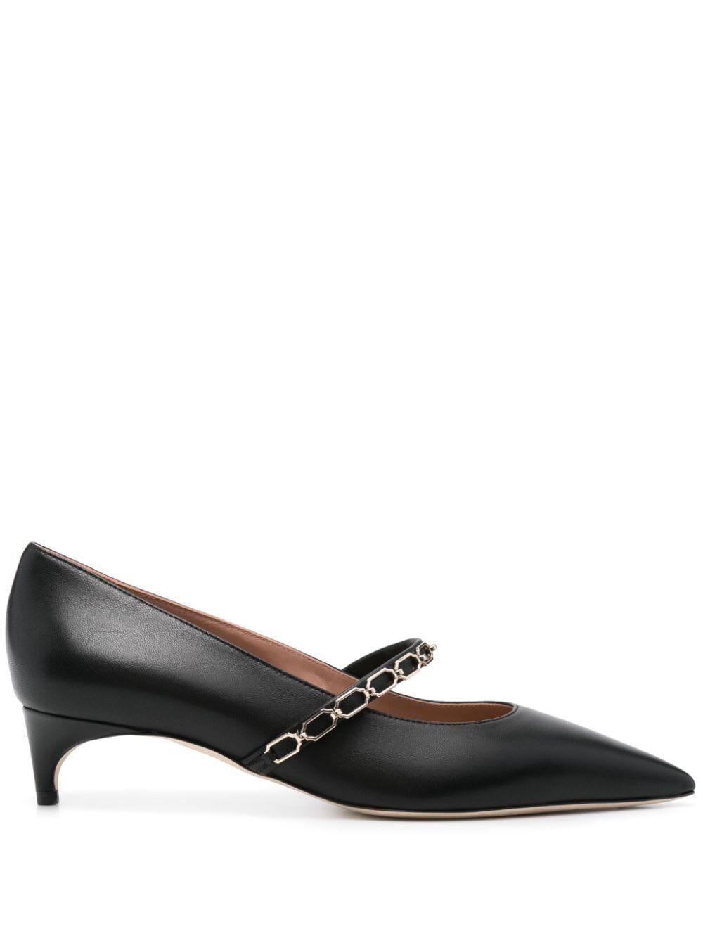 Shop Malone Souliers Virna 40 High Ballerinas In Black