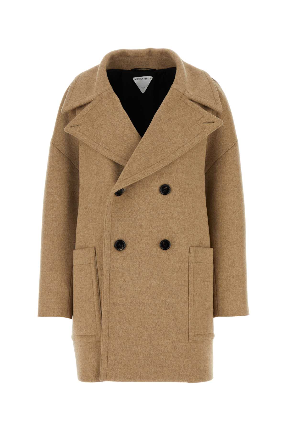 BOTTEGA VENETA CAPPUCCINO WOOL COAT 