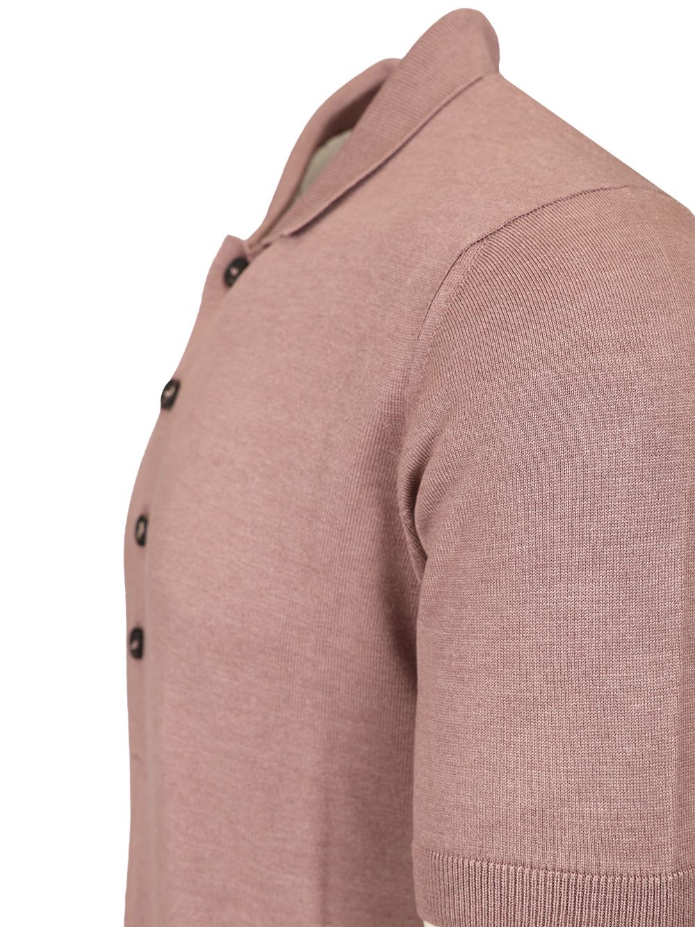 Shop Tagliatore Silk And Viscose Polo In Violet