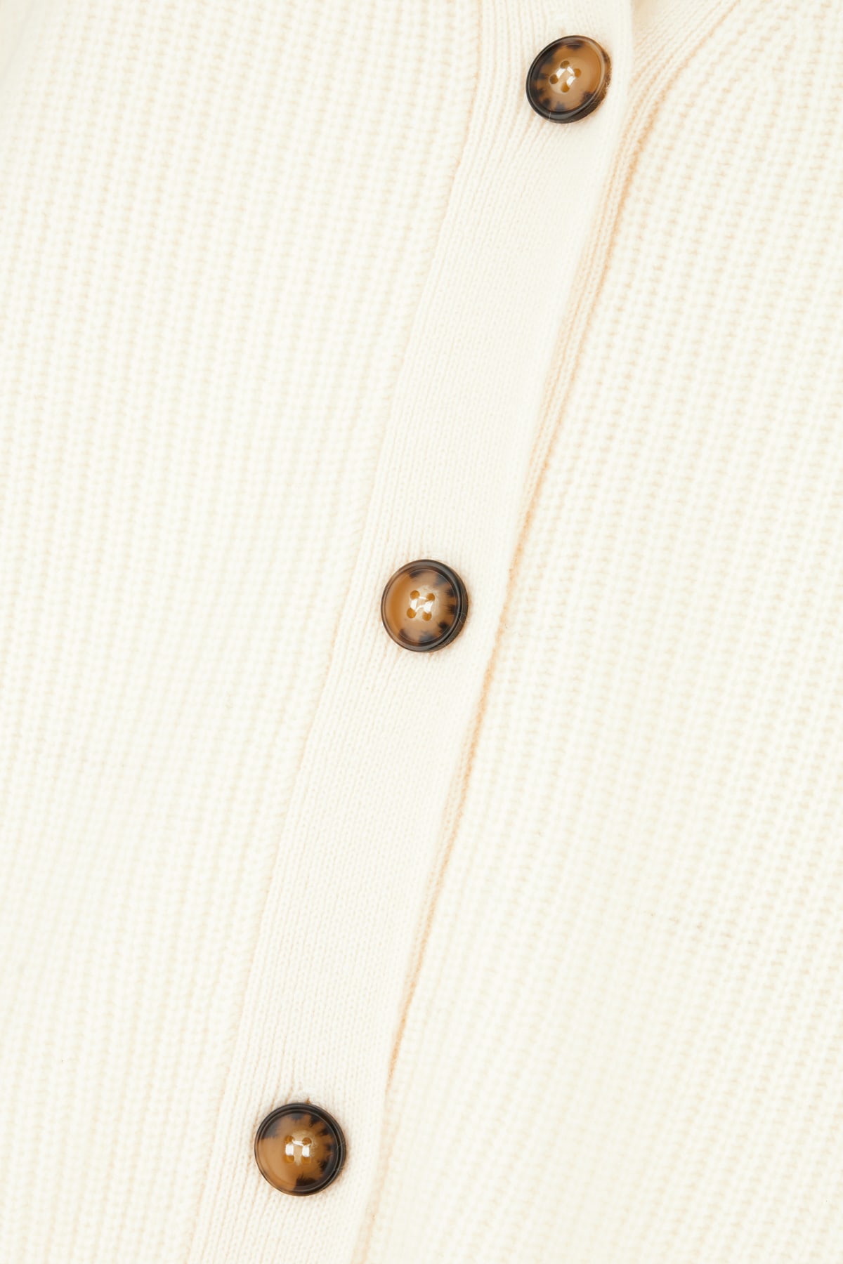 LOULOU STUDIO IVORY CASHMERE CARDIGAN