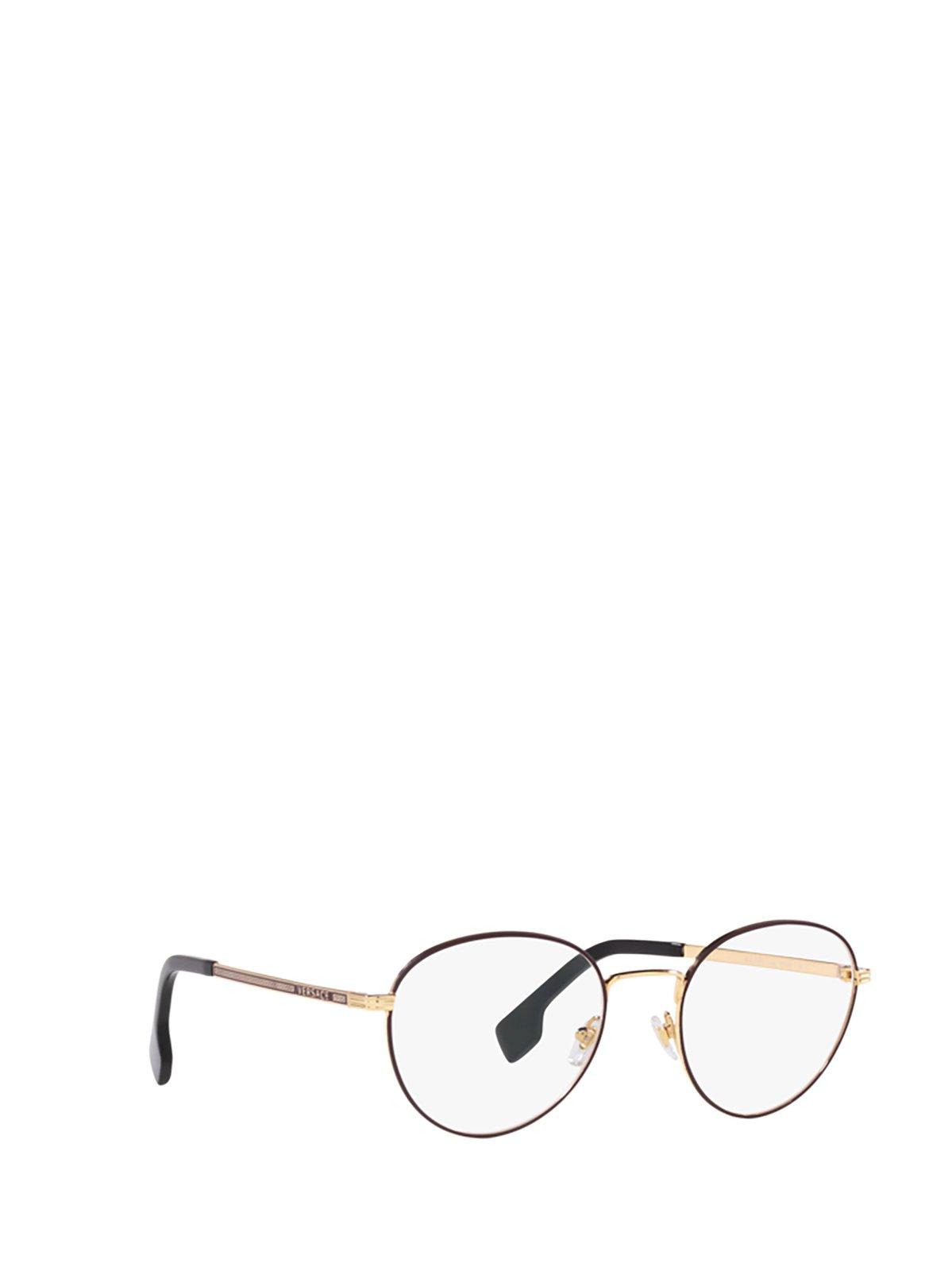 Shop Versace Round Frame Glasses In 1480