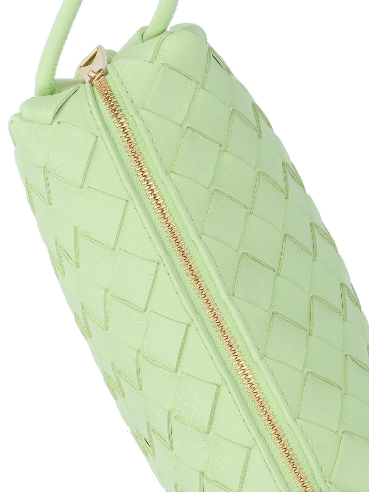 Shop Bottega Veneta Braided Mini Bag In Green