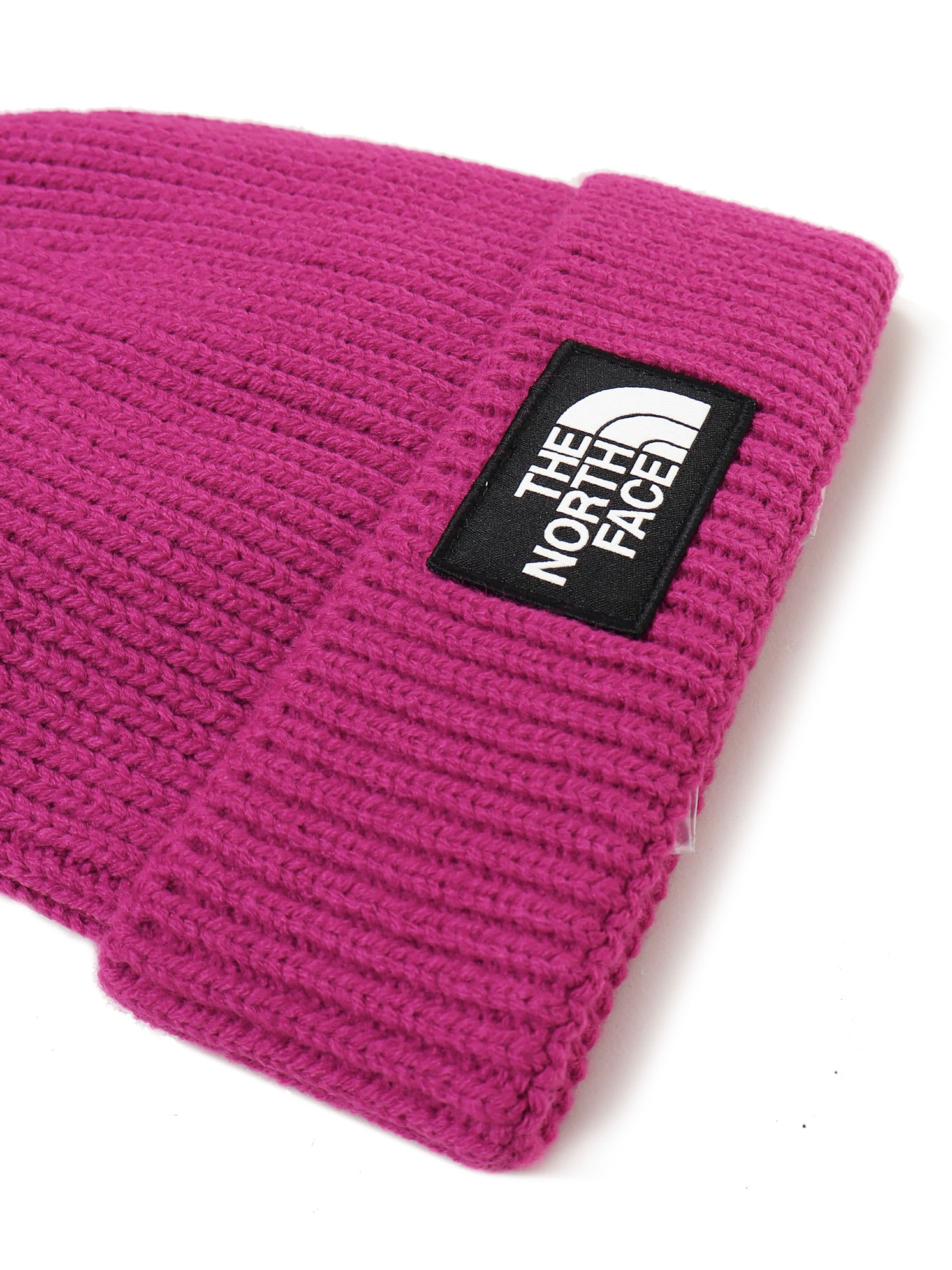 Shop The North Face Beanie Logo Wool In Deep Mulberry