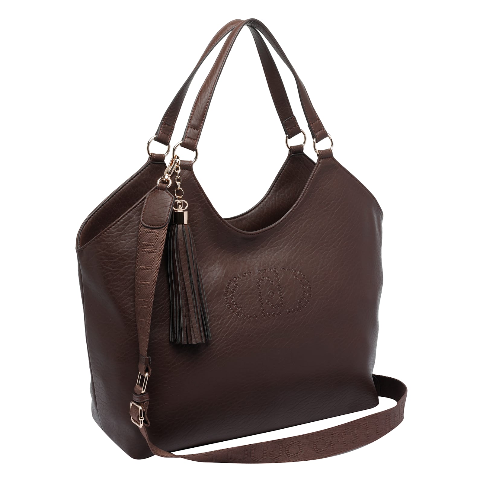 Liu •jo Versatile Shoulder Bag Tassel Detail In Brown