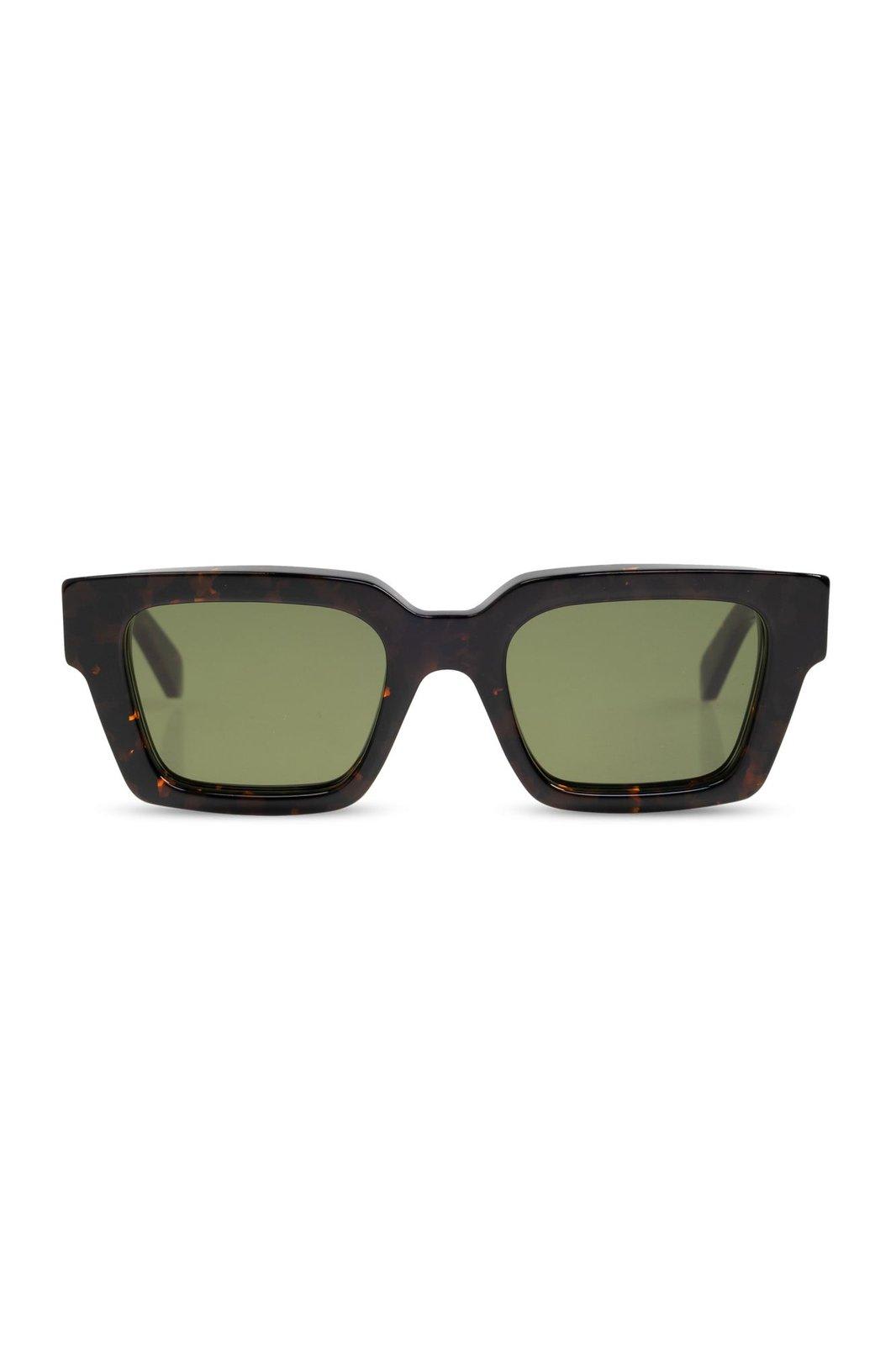 Shop Off-white Virgil Square Frame Sunglasses In Black