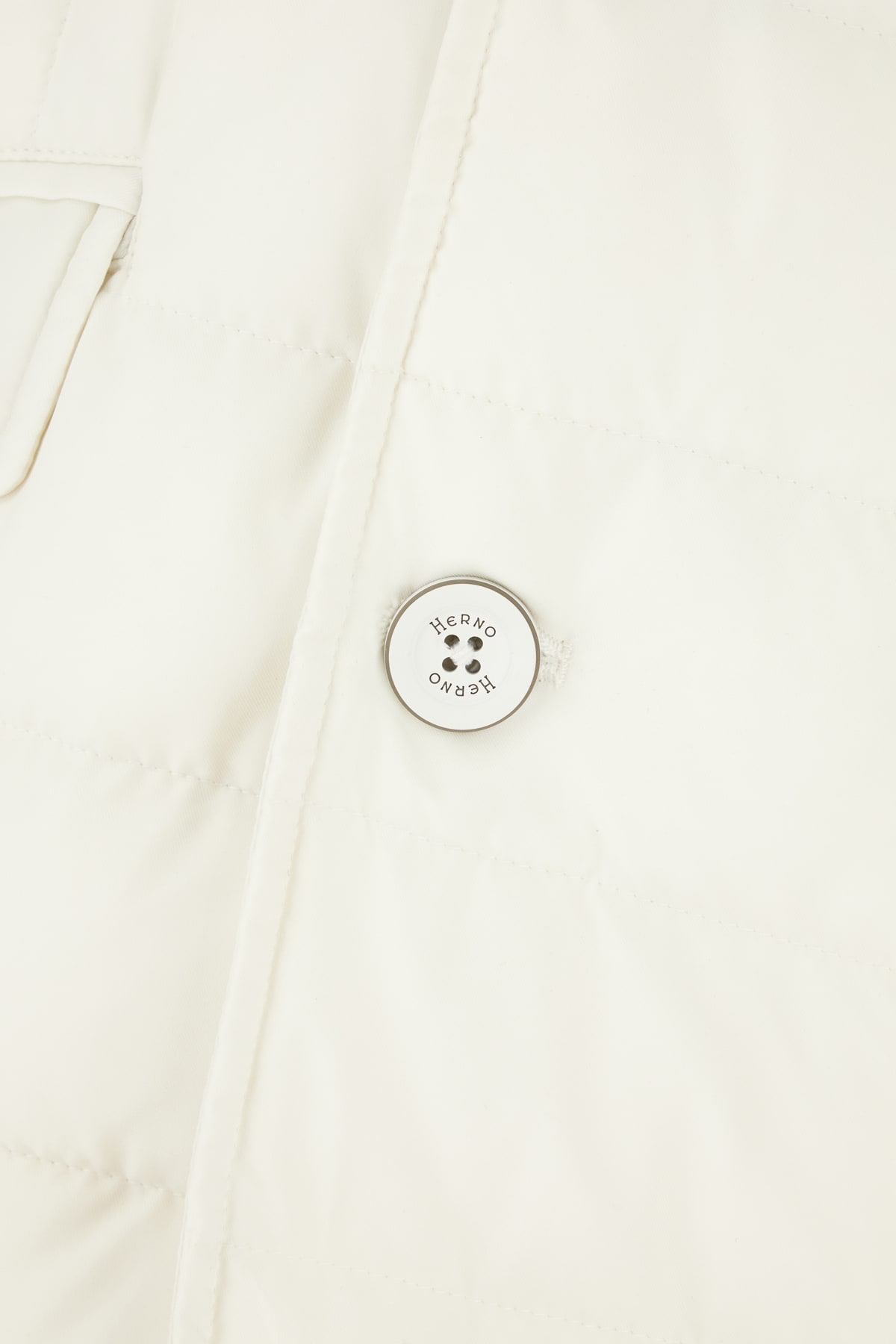 Herno Quilted Button-fastening Padded Jacket In Neutral