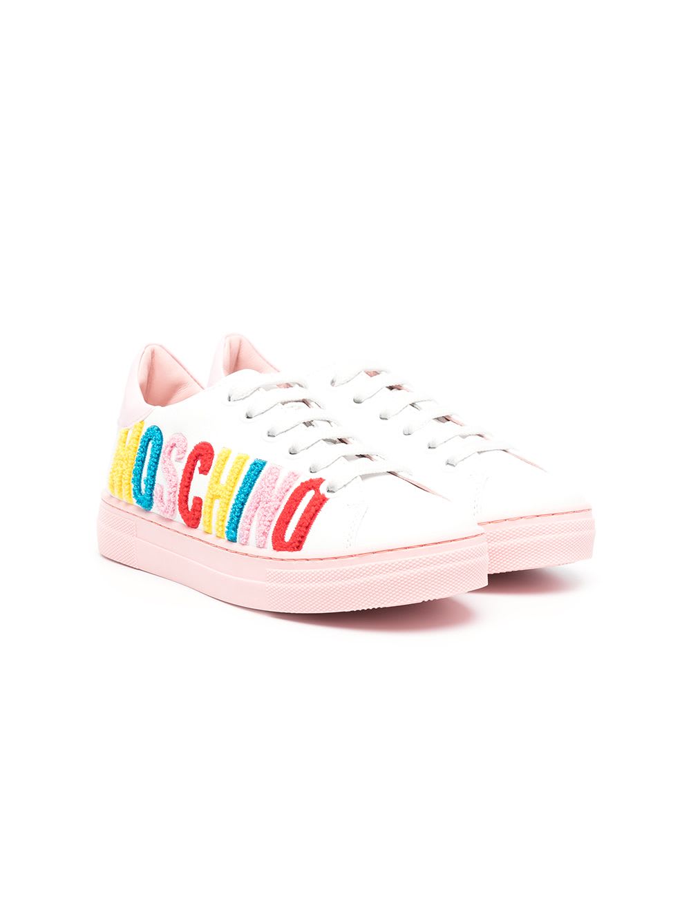 Moschino Sneakers With Multicolored Writing
