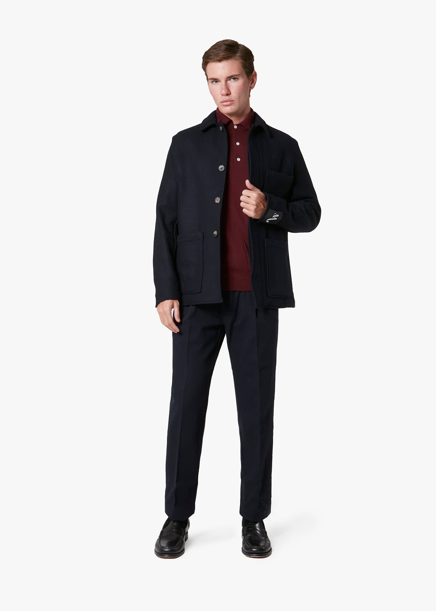 Doppiaa Aalbion Jacket With Shirt Collar