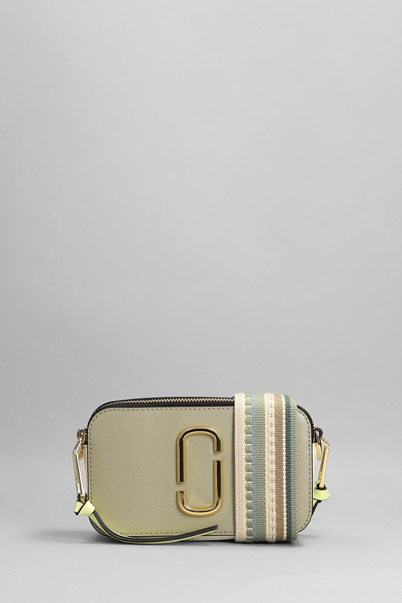 Marc Jacobs The Snapshot Shoulder Bag In Silver Leather
