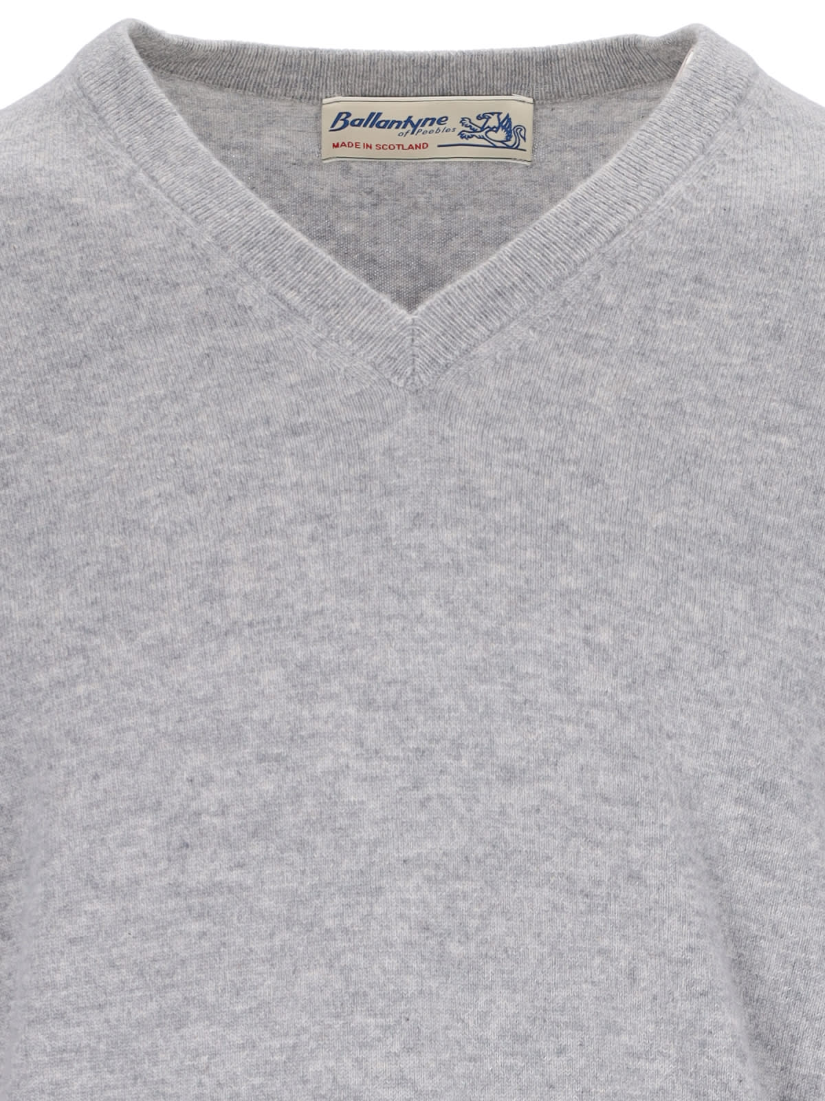 Shop Ballantyne V-neck Sweater In Gray