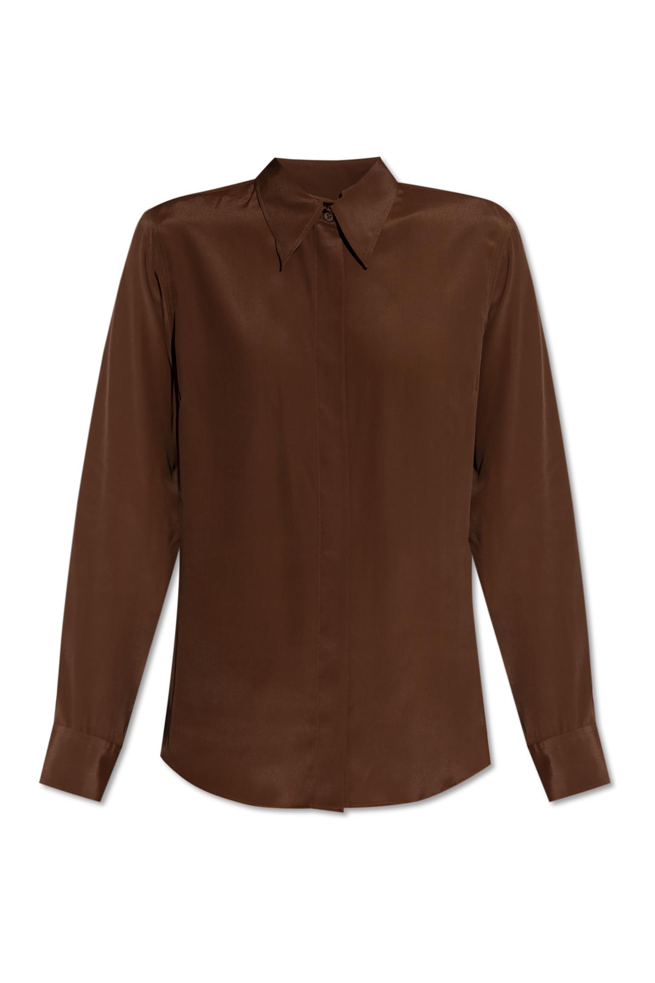 Shop Dries Van Noten Shirt Chowy In Brown