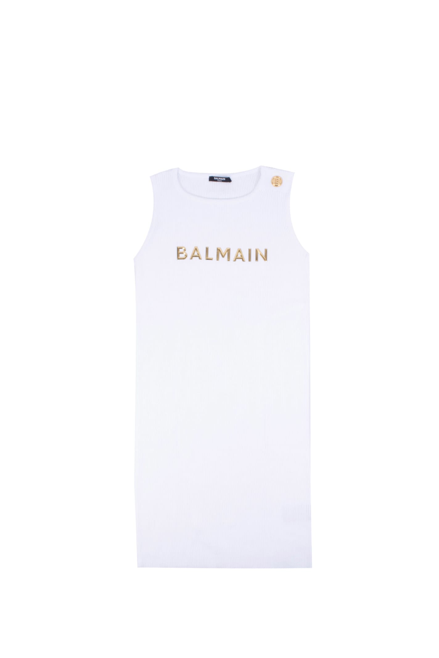 Balmain Cotton Knit Dress
