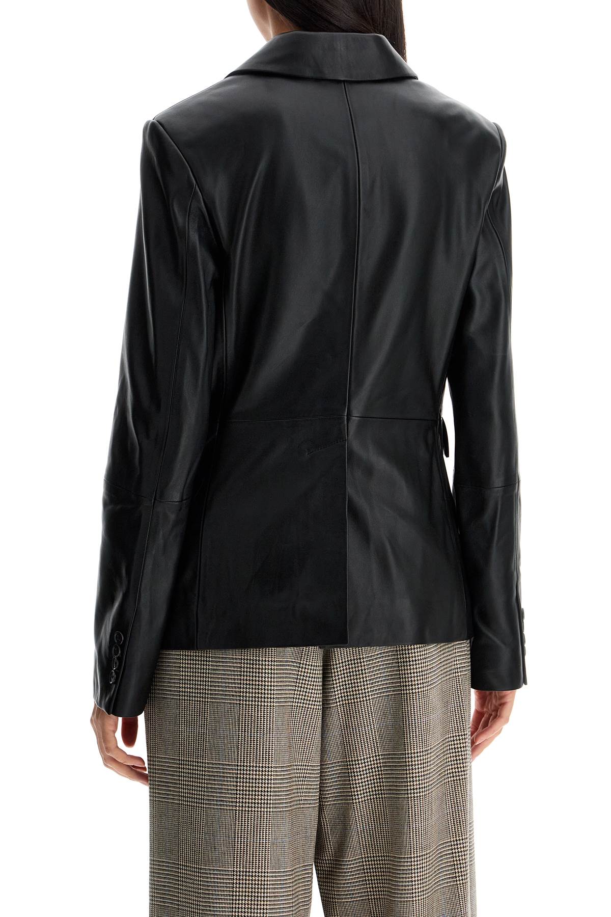 Shop Loulou Studio Aldo Leather Blazer In Black (black)