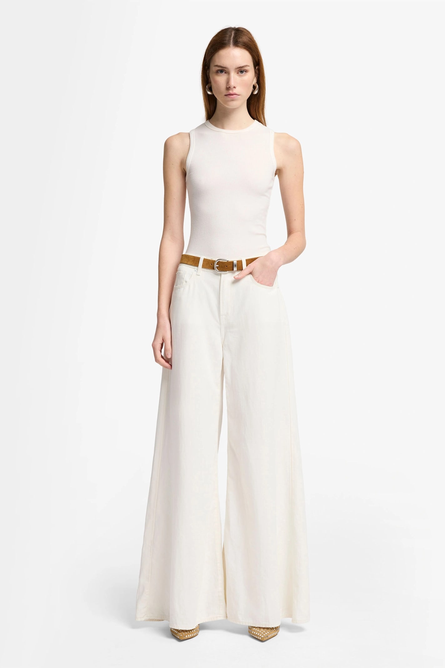 7 FOR ALL MANKIND WILLOW WIDE LINEN OSTUNI