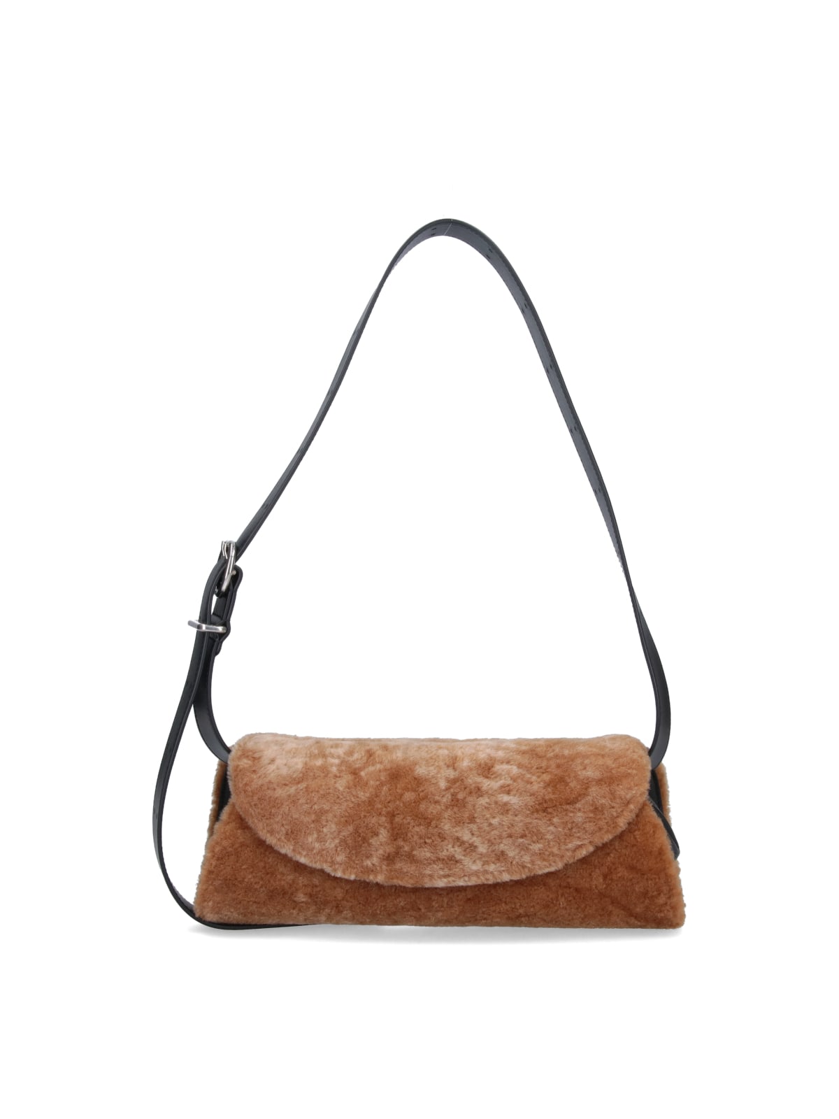 Shop Jil Sander Cannolo Small Crossbody Bag In Brown