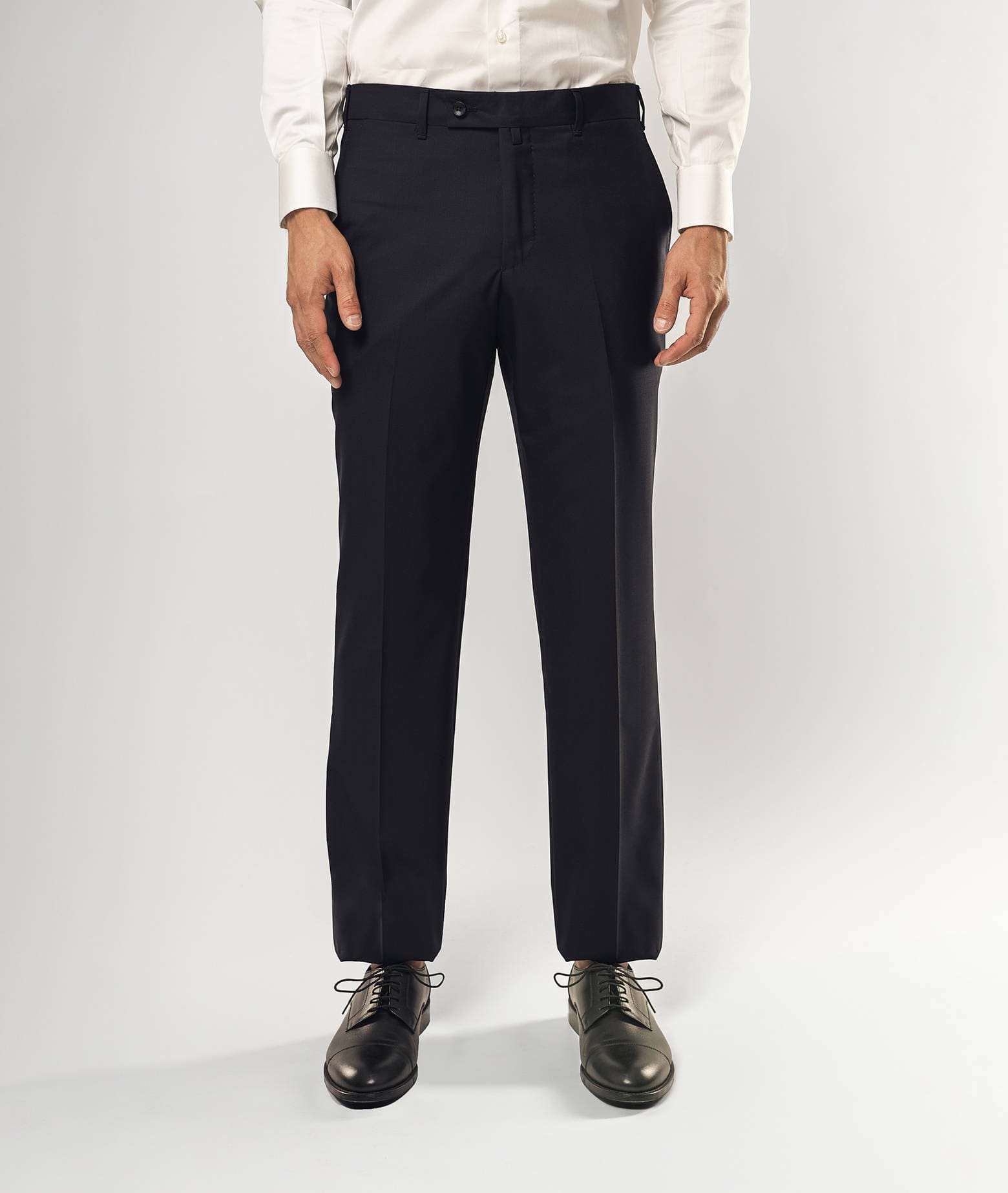 Shop Larusmiani Trousers Casablanca Pants In Midnightblue