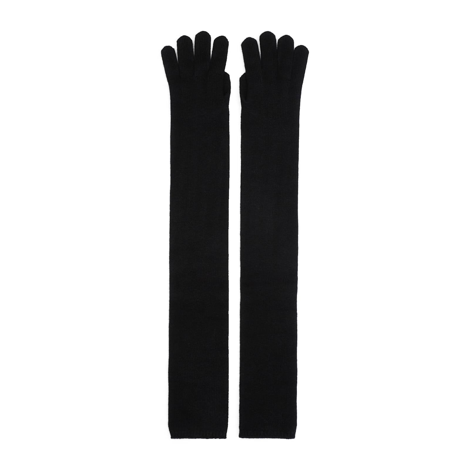 Shop Max Mara Timor Gloves In Nero