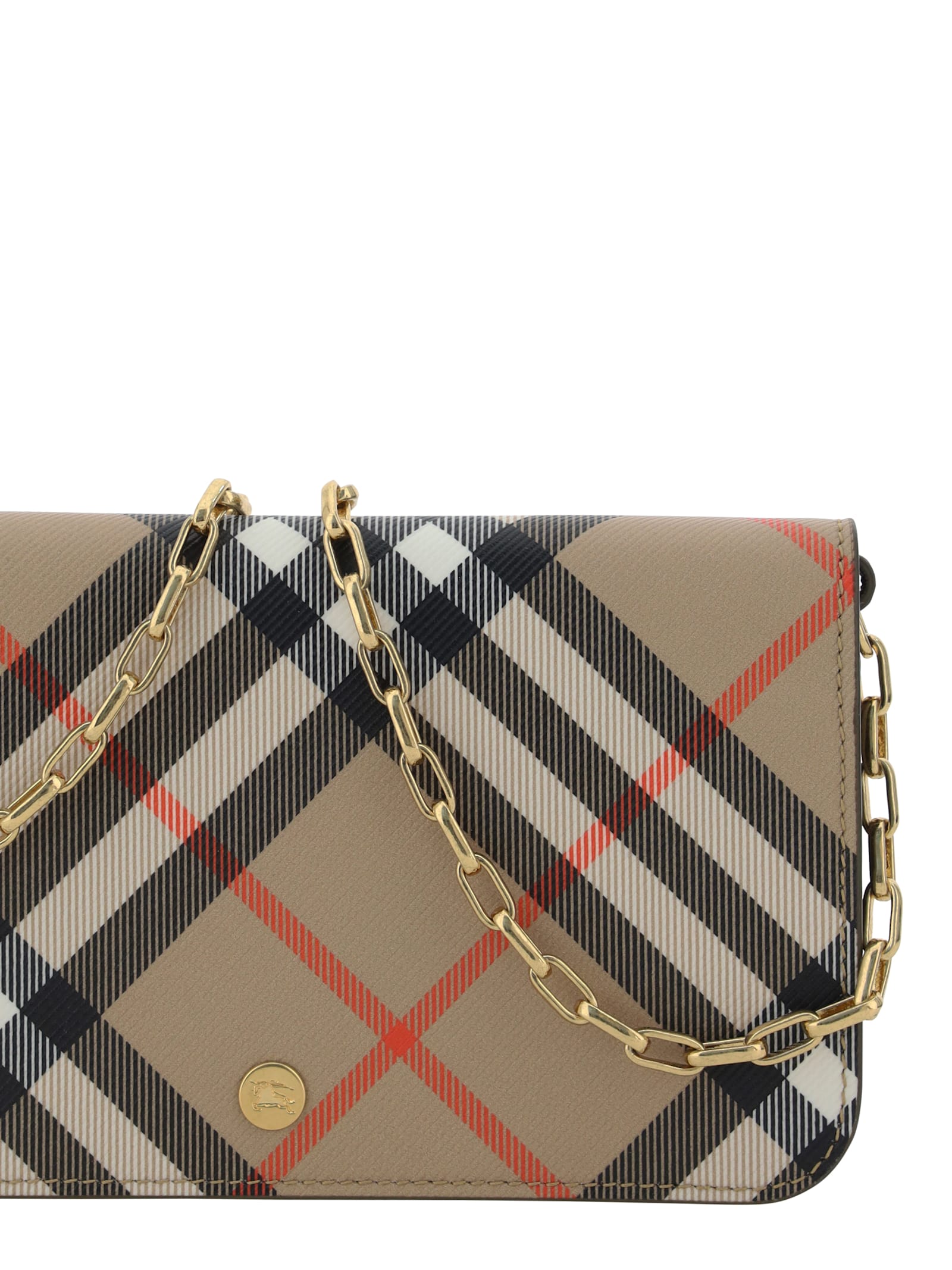 Shop Burberry Wallet In Sand