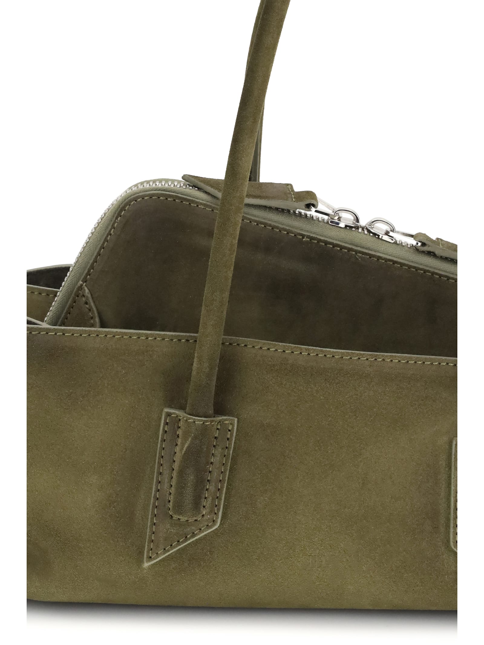 Attico Small La Passeggiata Shoulder Bag In Green