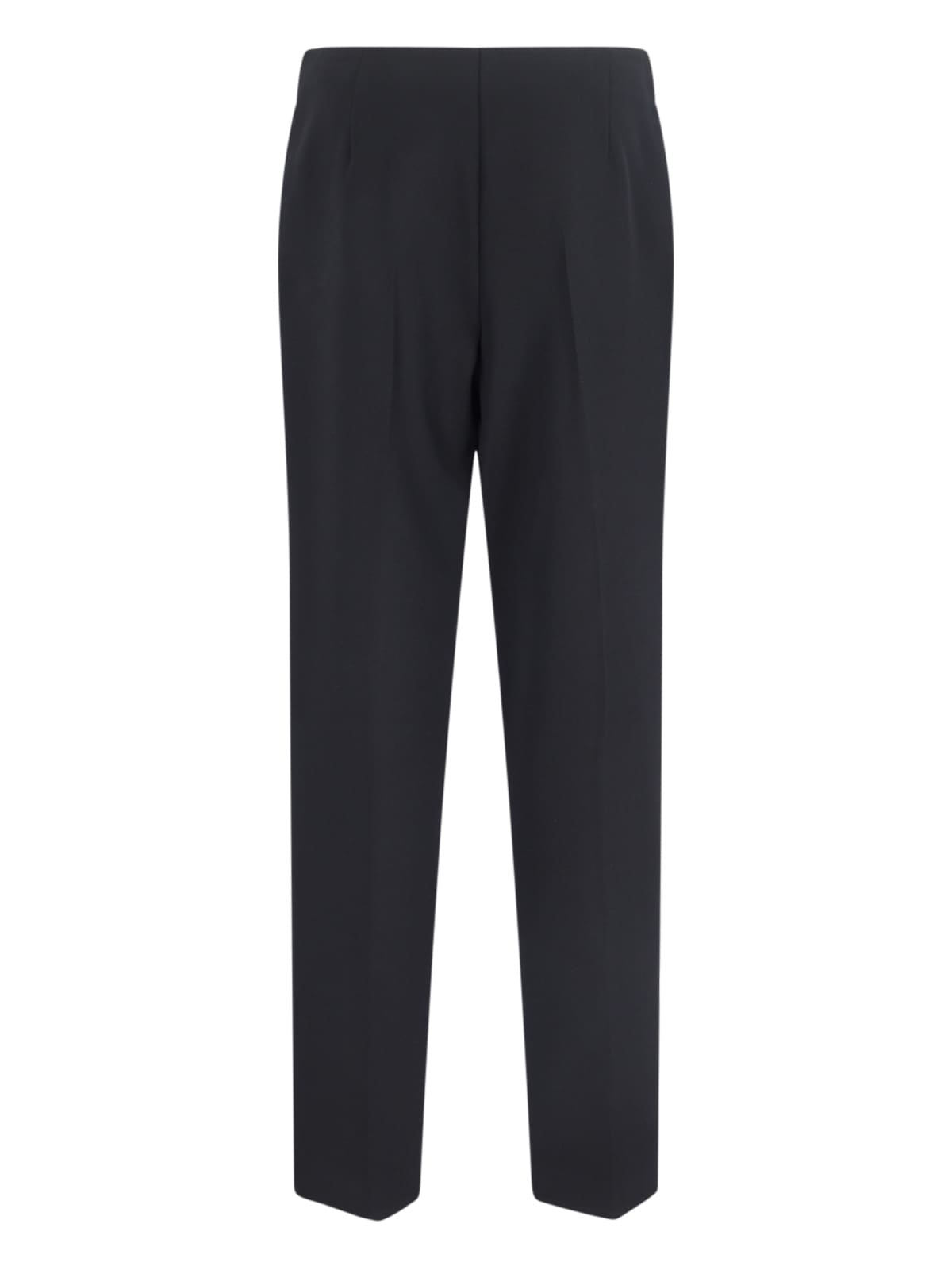 Shop Giorgio Armani Straight Pants In Black