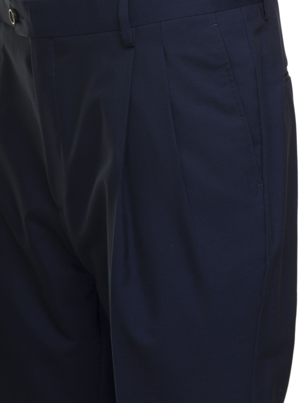 Shop Reveres 1949 Blue Tailored Trousers In Wool Blend Man