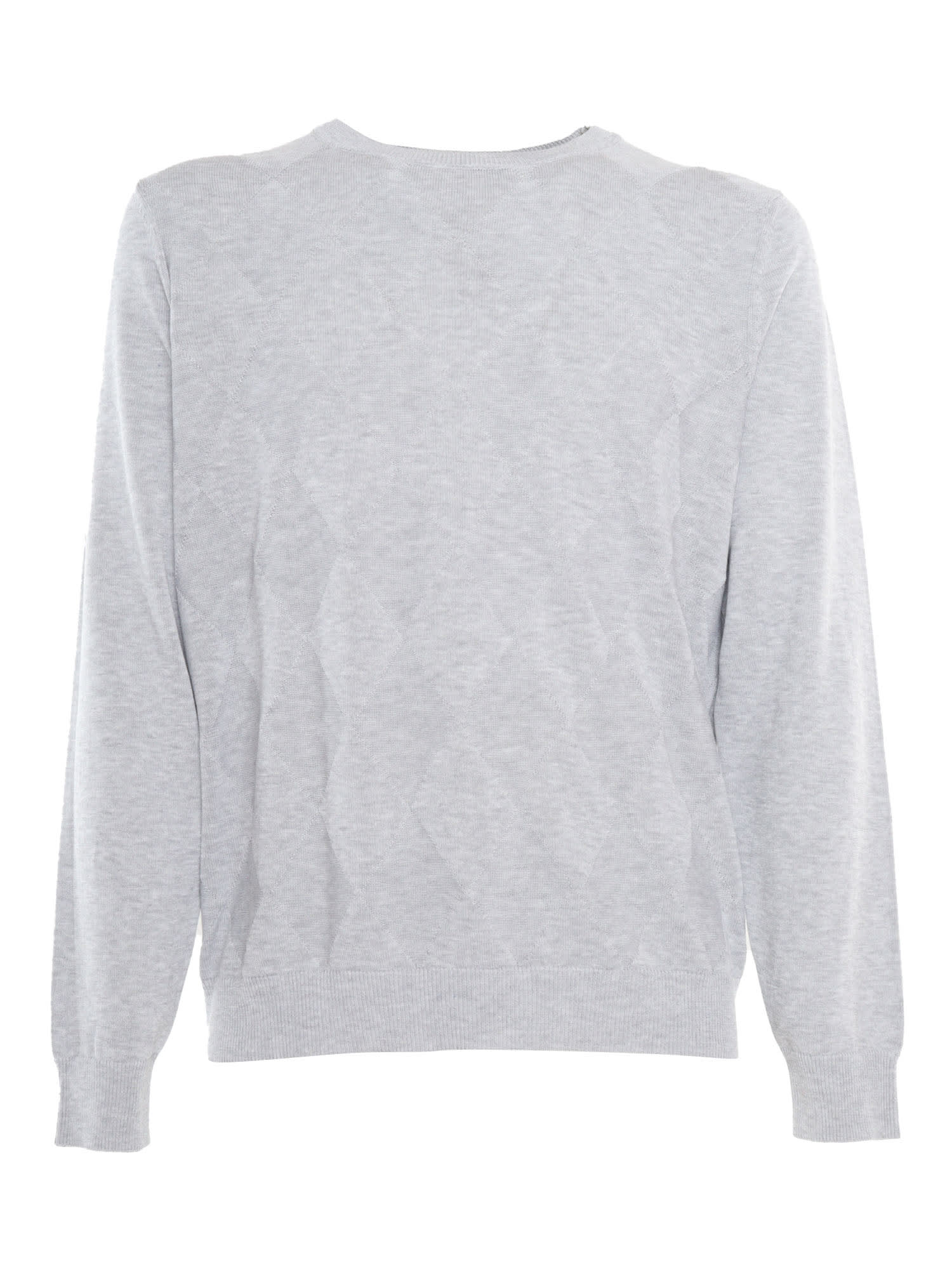 Peserico Knitted Sweater In Grey