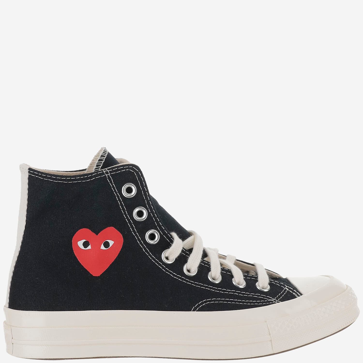 Comme Des Garçons Play X Converse Chuck 70 Multi Heart Sneakers In Black