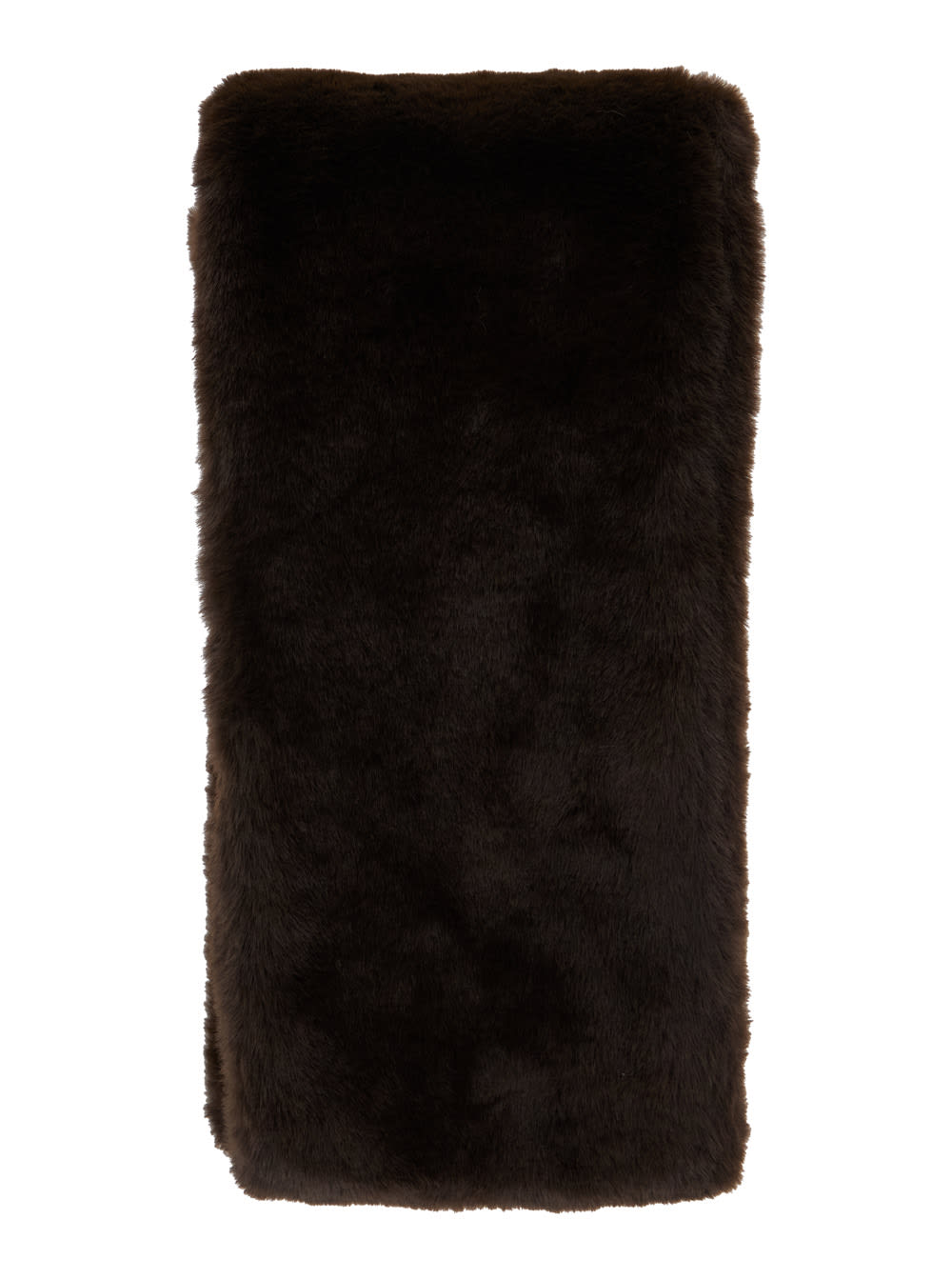 Apparis Kai Brown Scarf In Ecofur Woman In Brown
