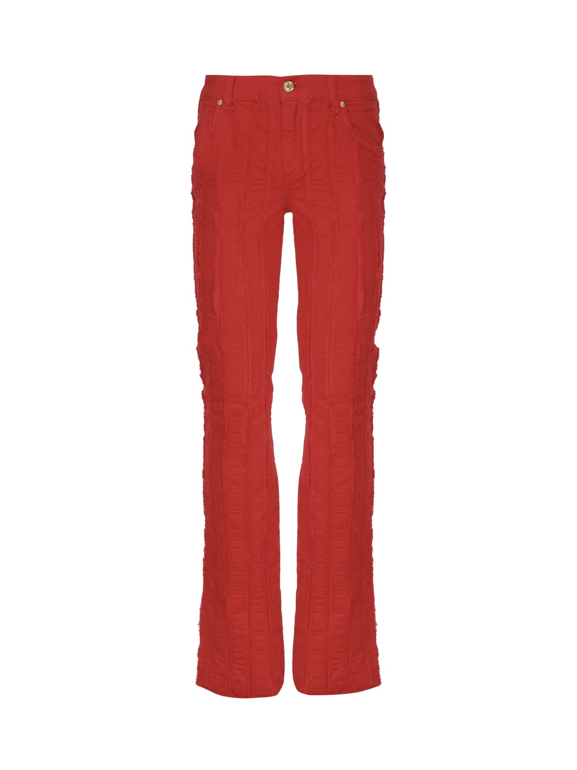 Flare Pants With Fringes