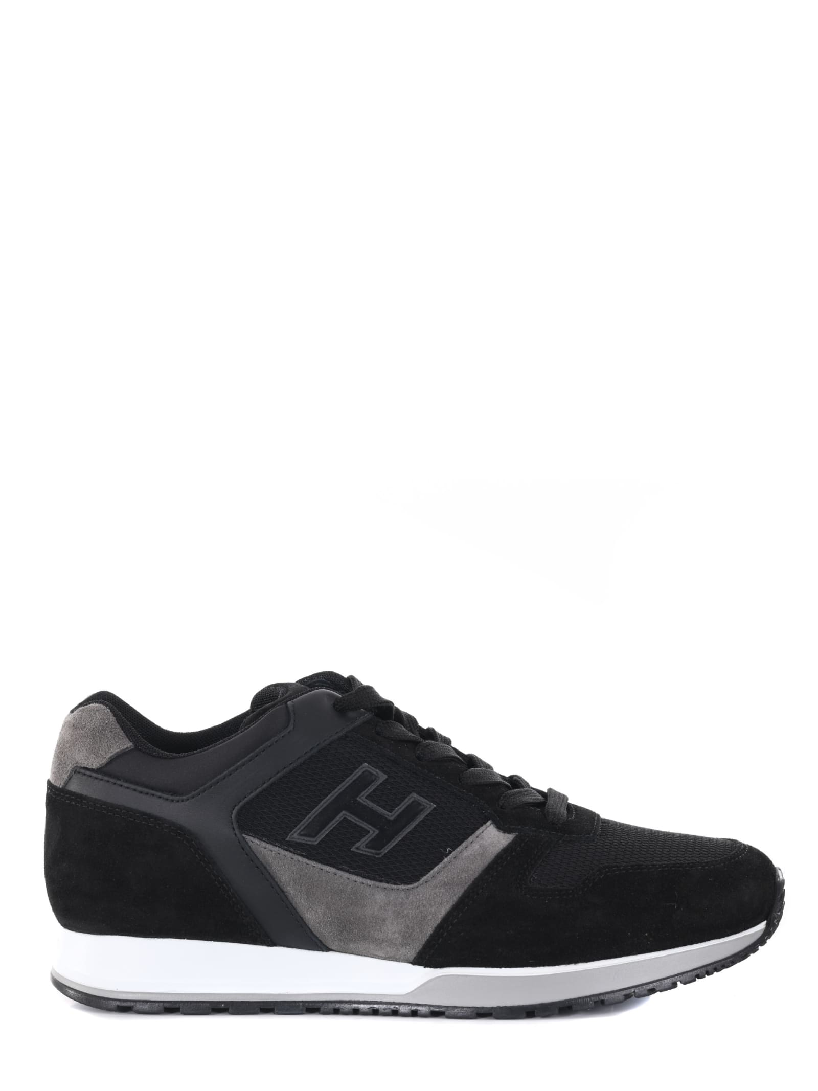 Sneakers Uomo Hogan h321 In Pelle Scamosciata E Nylon