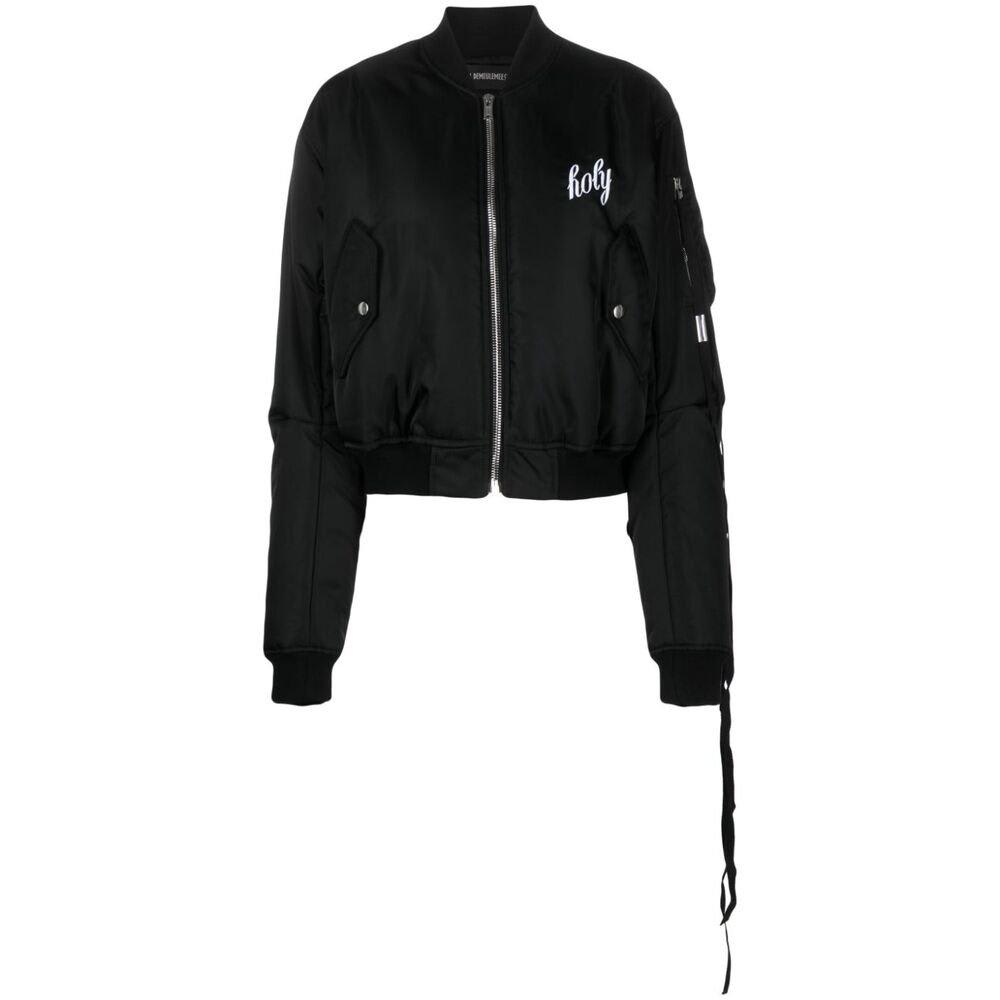 Shop Ann Demeulemeester Zip-up Bomber Jacket In Black
