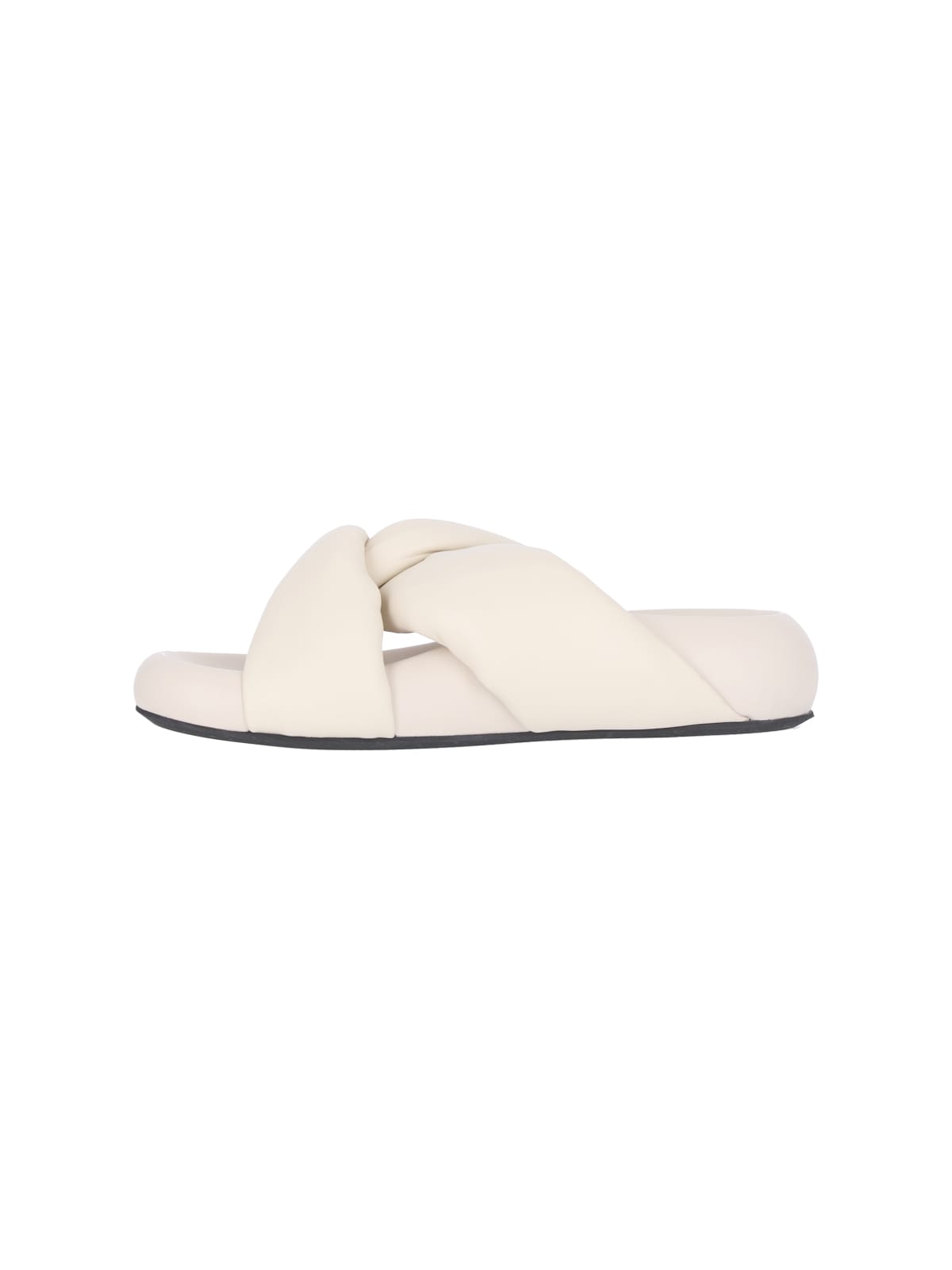 Shop Marni Bubble Sandals In Crema
