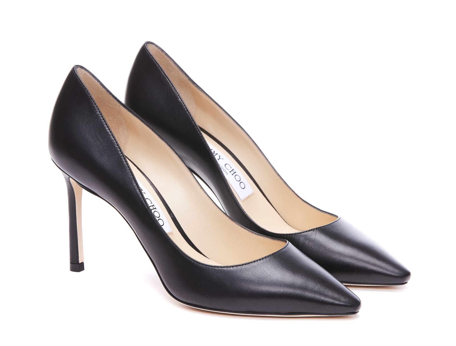 Jimmy Choo Love 85 Leather Pumps In Black