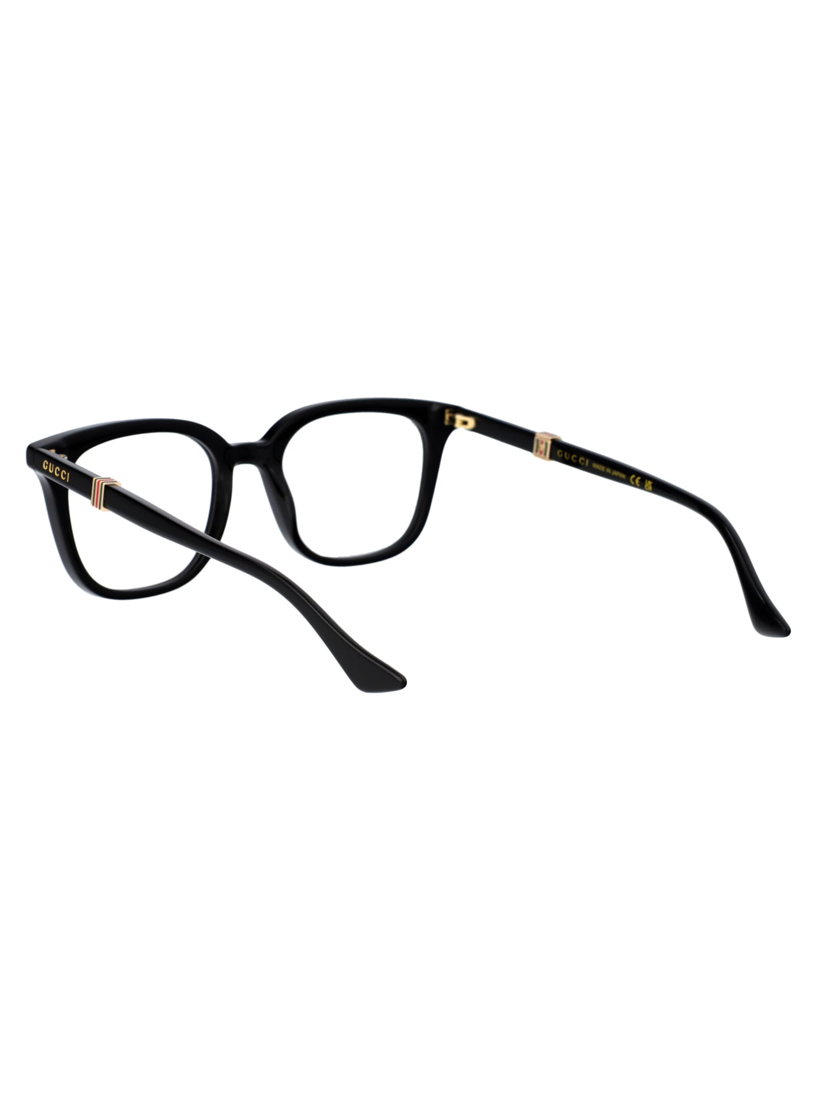 Shop Gucci Gg1497o Glasses In 005 Black Black Transparent