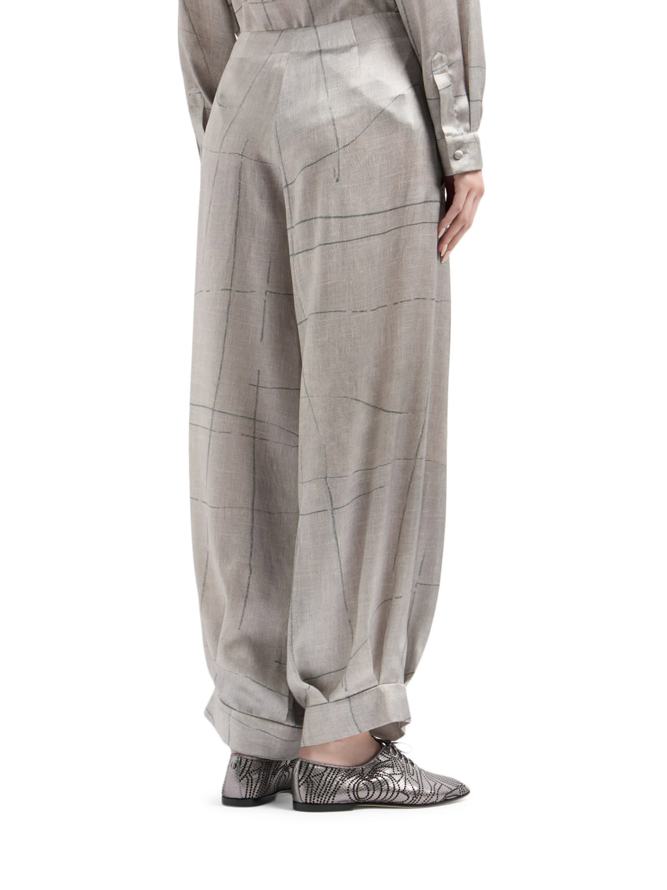 Giorgio Armani Micro Modal Double Jersey Blouson In Grey