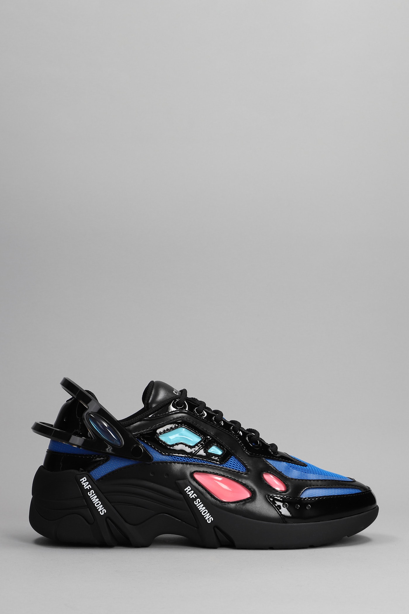 Raf Simons Cylon-21 Sneakers In Black Leather