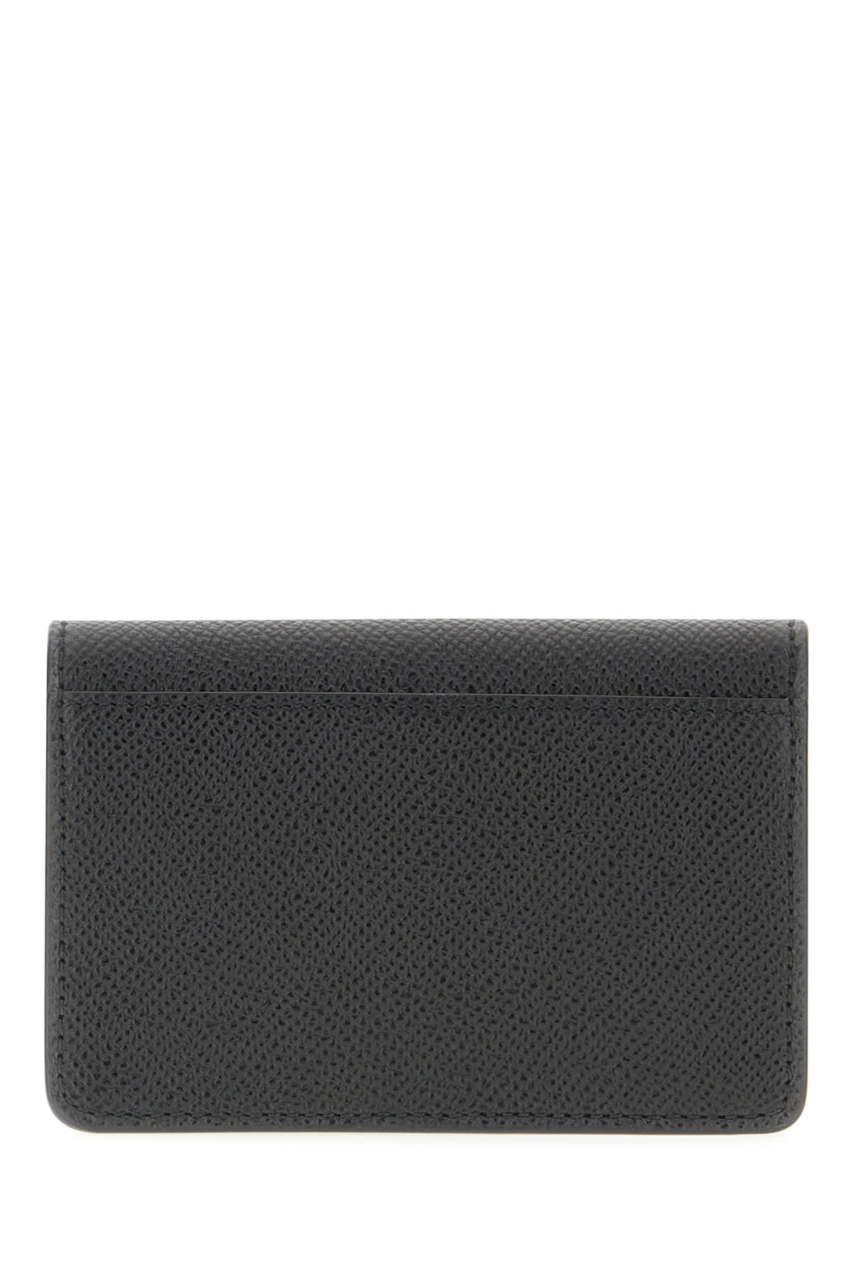 Shop Ferragamo Black Leather Card Holder In 005