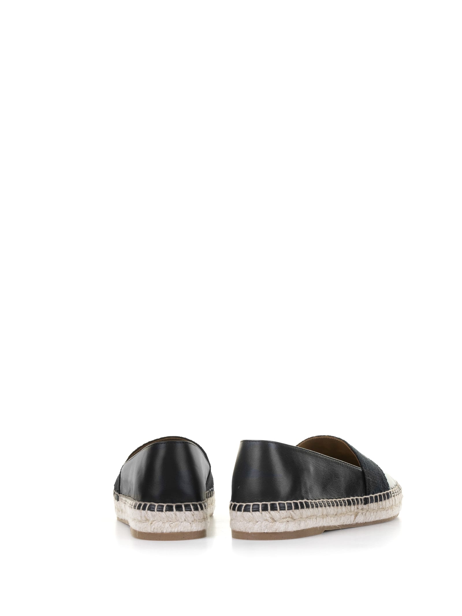 Shop Chloé Piia Espadrilles In Leather In Black