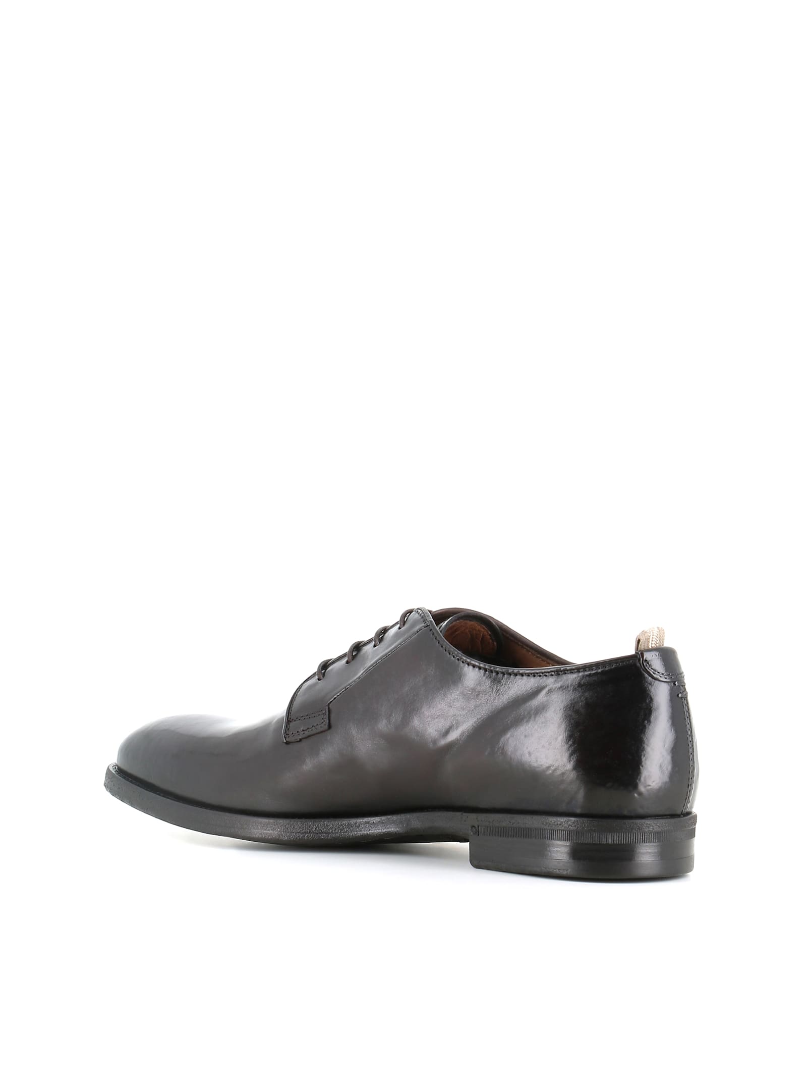 Officine Creative Lace-up Leather Derby Shoes In Ebony
