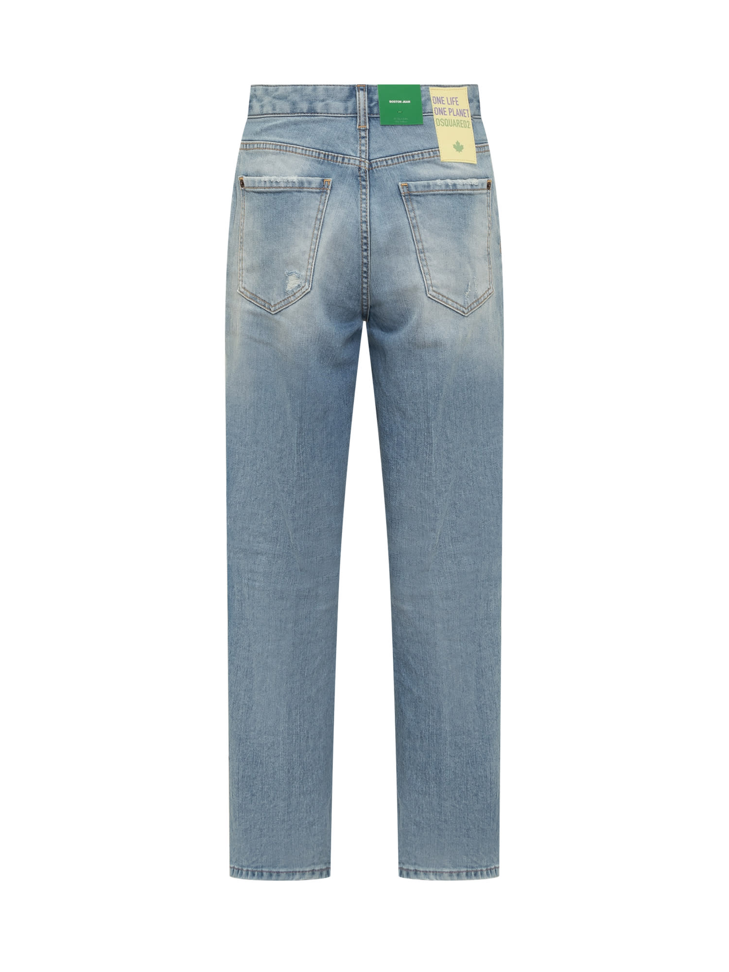 Shop Dsquared2 One Life One Planet Boston Jeans In Navy Blue